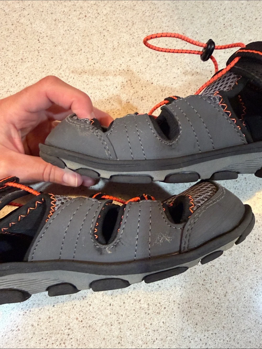 New Balance Black and Orange Water Shoe Youth 6